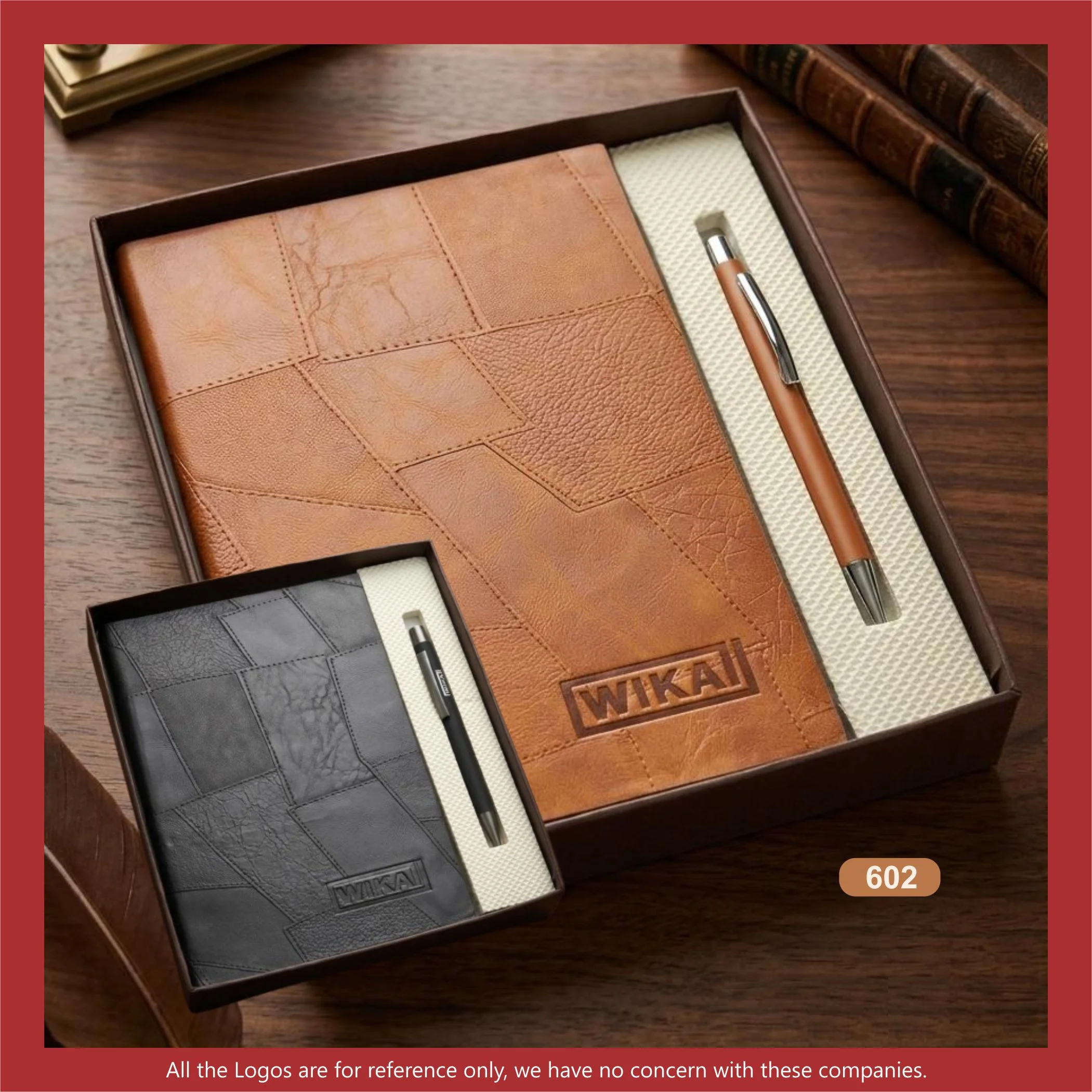 Premium A5 diary and pen gift set in an elegant presentation box.