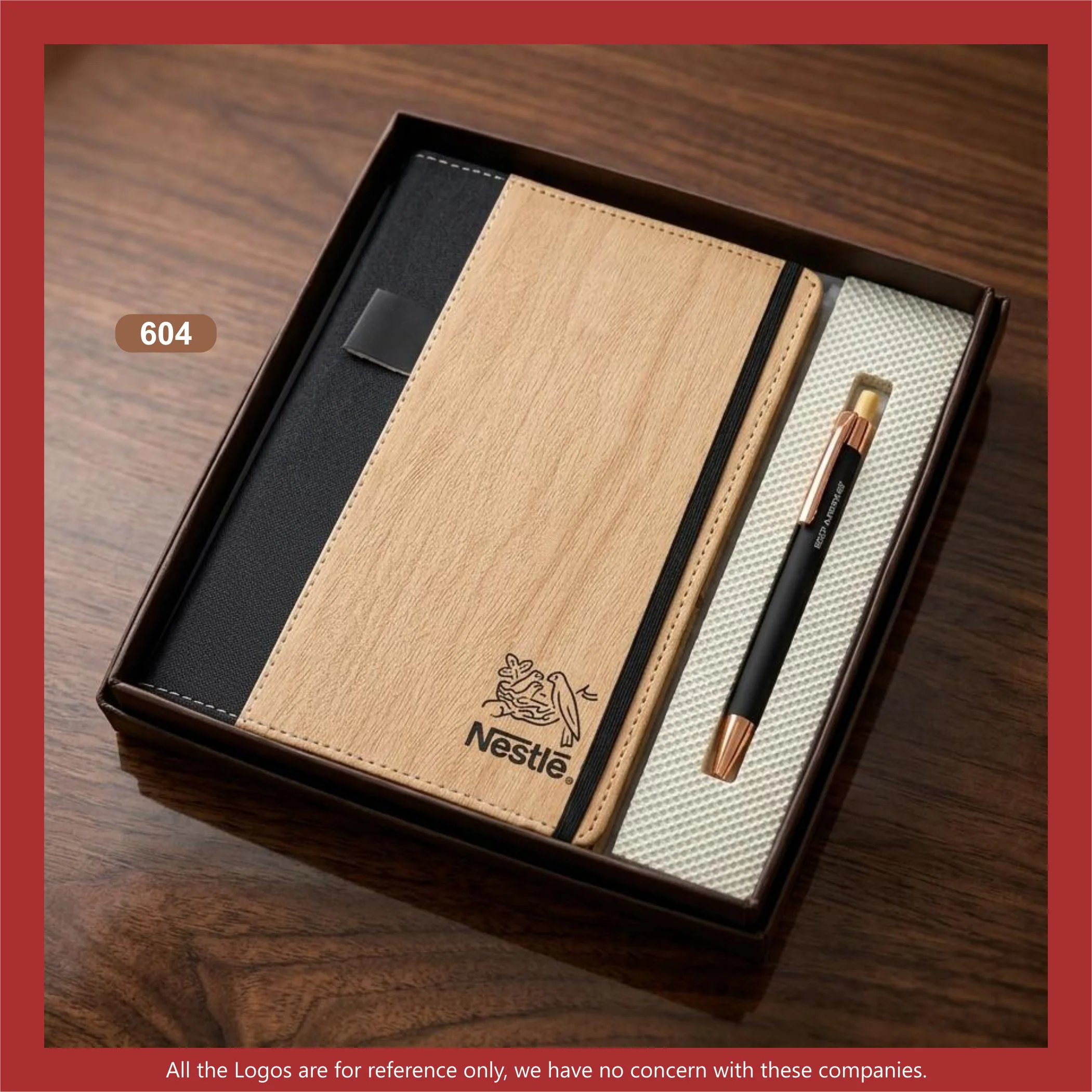 Premium A5 diary and pen gift set in an elegant presentation box.