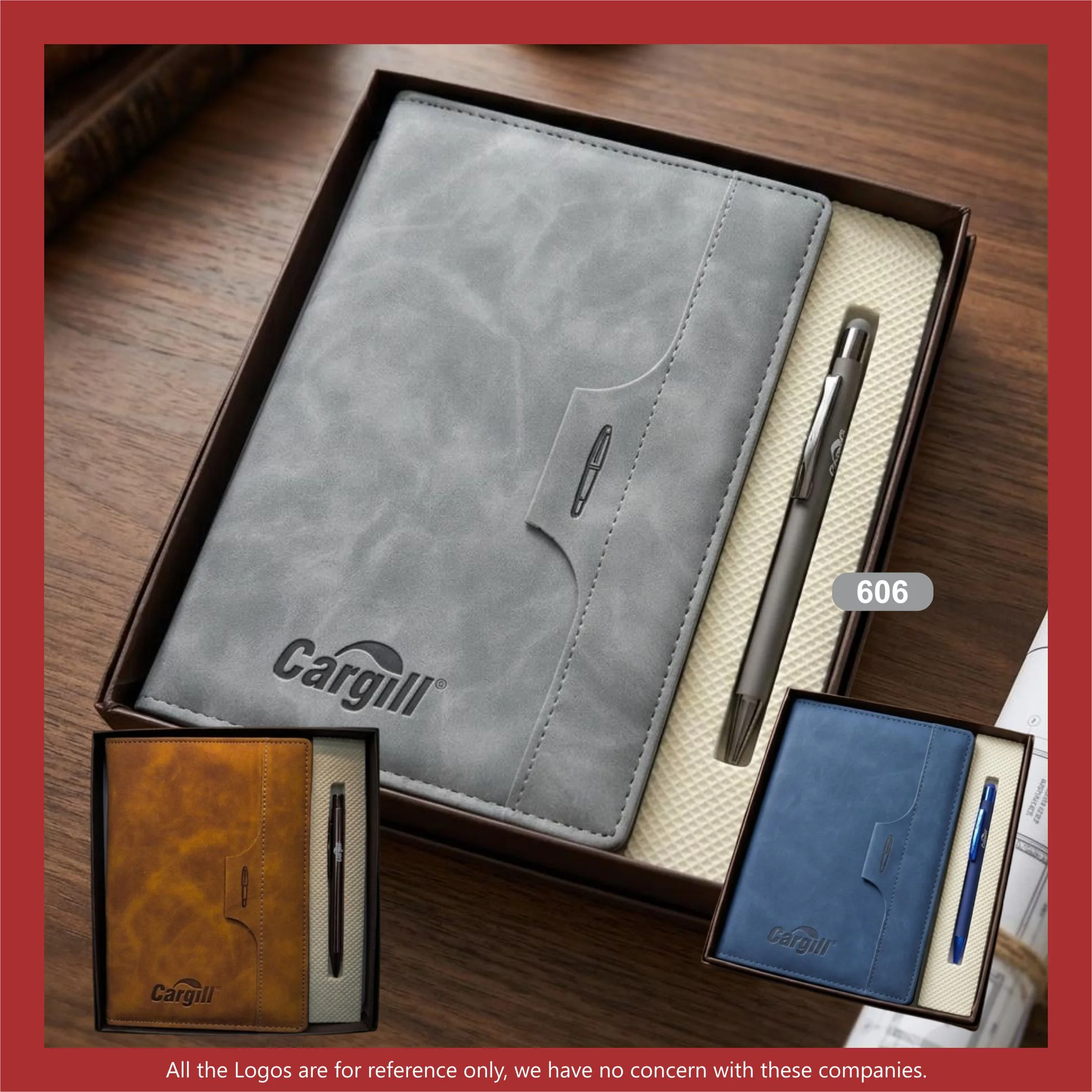 Premium A5 diary and pen gift set in an elegant presentation box.